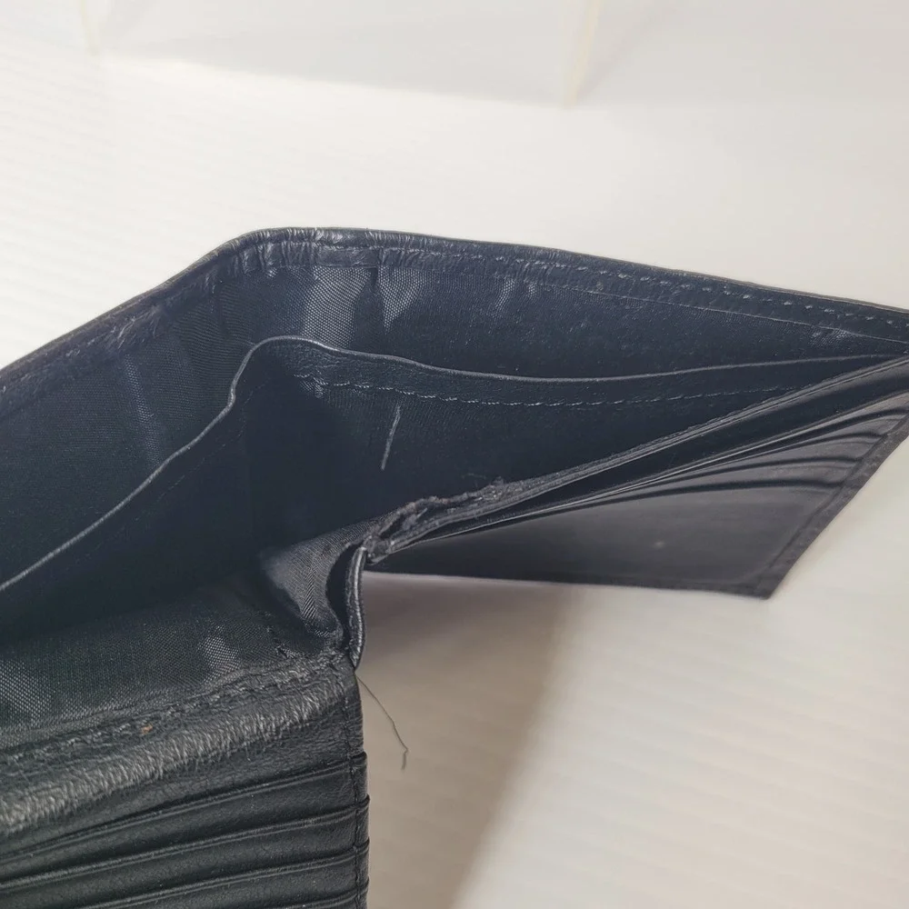Vietnam Veteran Served Proudly Patch Military Bifold Wallet Mens Black
